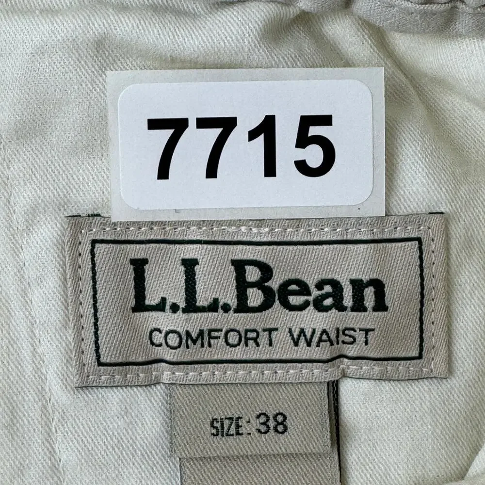 NWT L.L. Bean Stone Tropic-Weight Cargo Shorts Comfort Waist 6" Inseam Size 38 - Picture 14 of 14